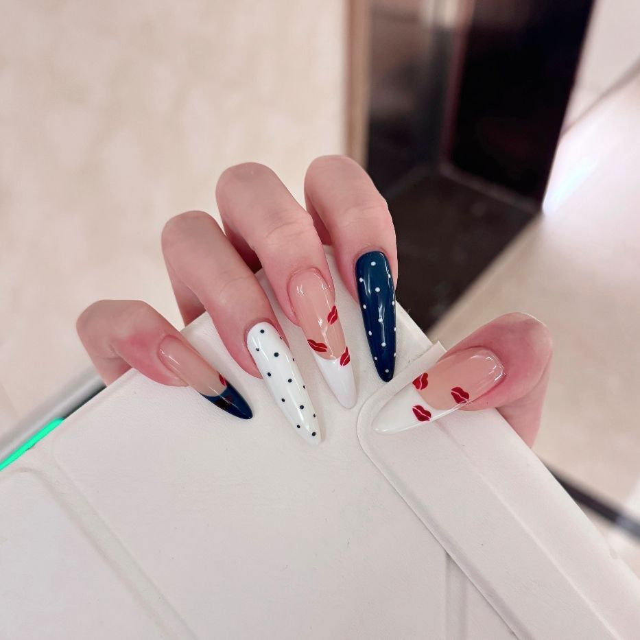 Artistic Long Stiletto Nail Enhancements Bowlift