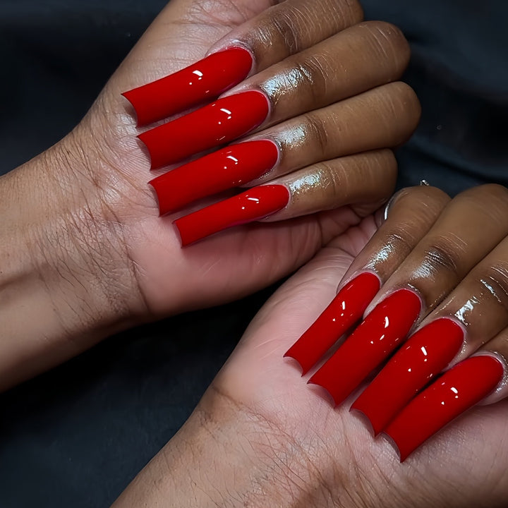 Stylish Long Tip Acrylic Nail Enhancements Bowlift