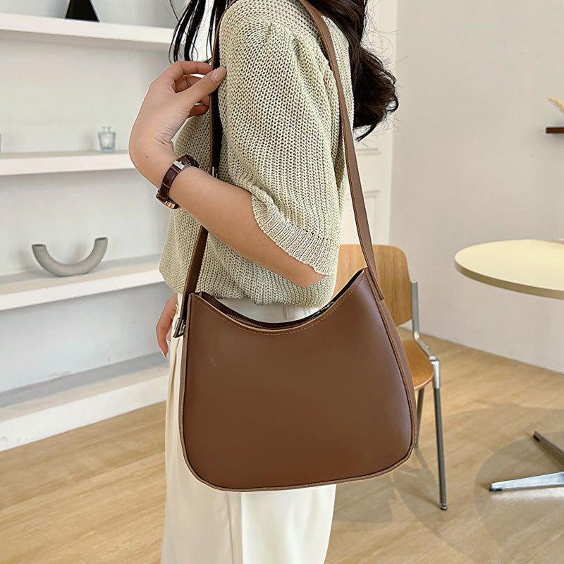Minimalist Leather Crossbody Bag Bowlift