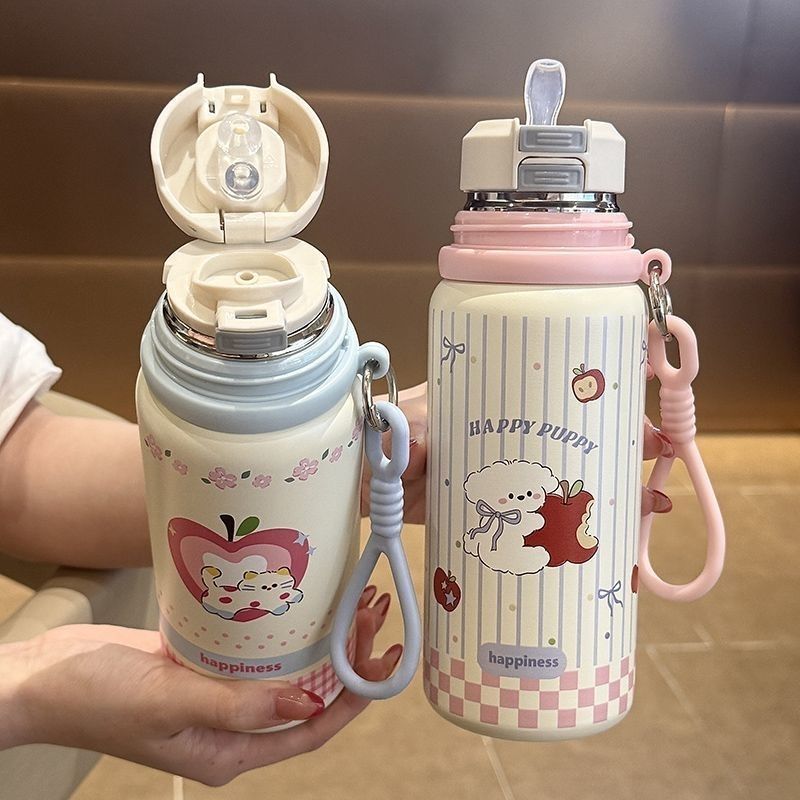 Ladies Insulated Drinking Cup with Cheerful Rabbit Design Bowlift