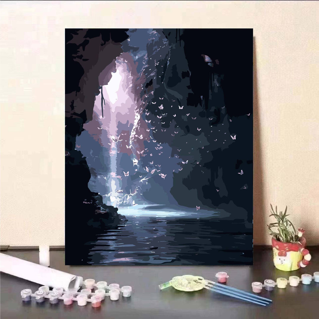 Floral Fantasy Paint by Numbers Wall Art Bowlift
