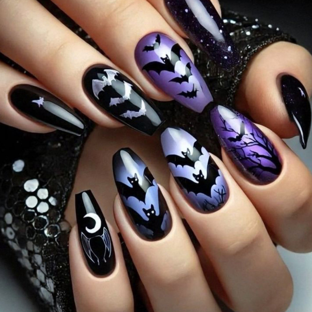 Halloween Bat Nail Art Set Bowlift