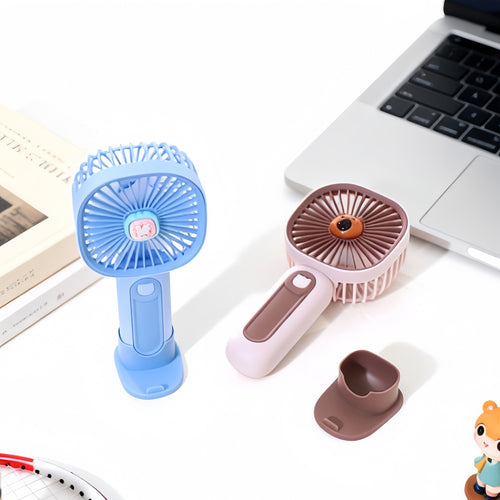 Ladies Portable USB Mini Fan with Cute Animal Design Bowlift