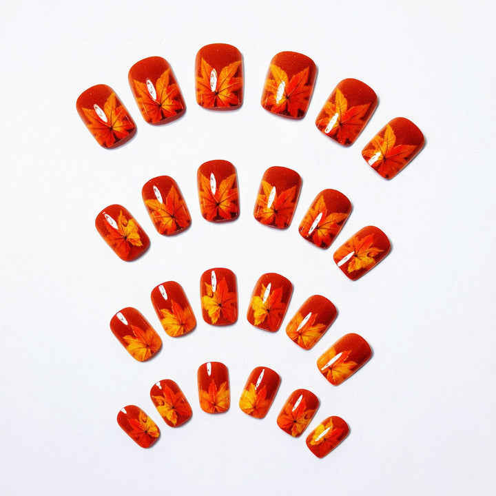 Autumn Leaf Pattern Nail Art Bowlift