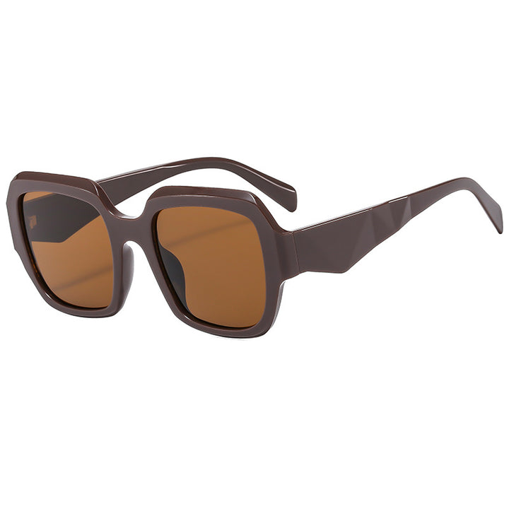 Women's Stylish Square Sunglasses with Polygonal Frame Bowlift