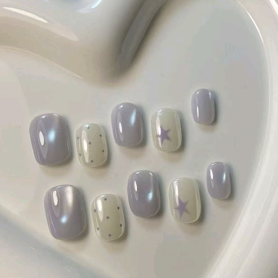 Floral Design Press-On Nails Bowlift