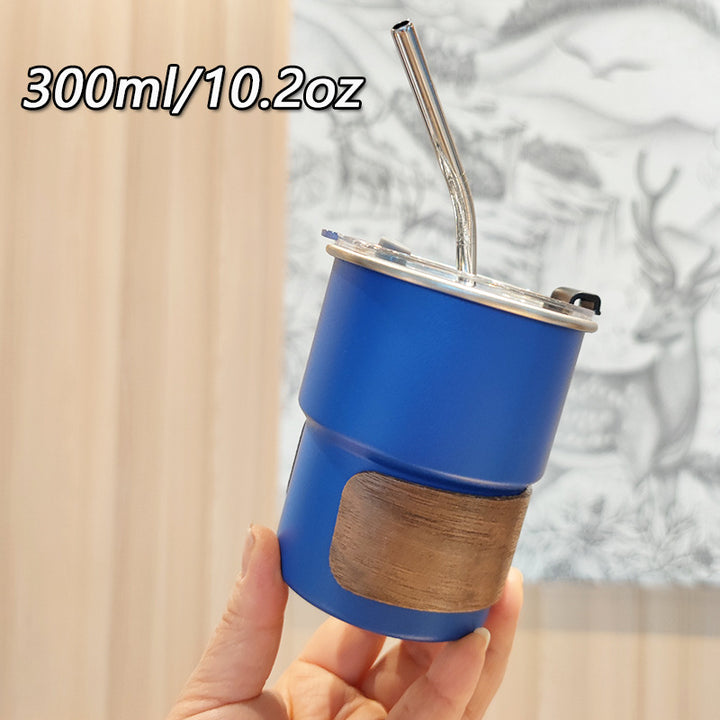 Ladies stylish stainless steel drinking cups with wood application Bowlift