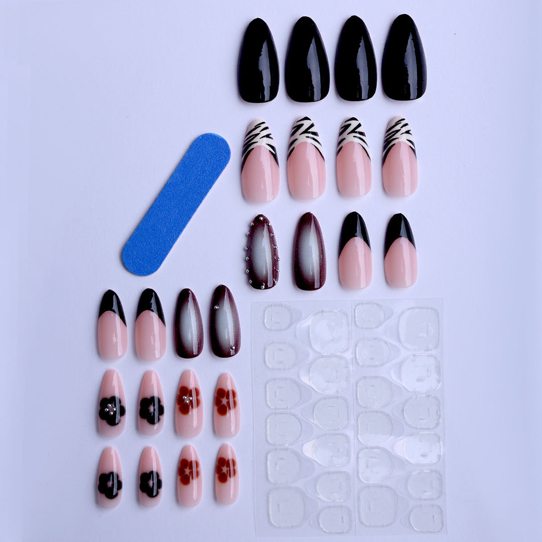 Artificial nails in modern graphic design Bowlift