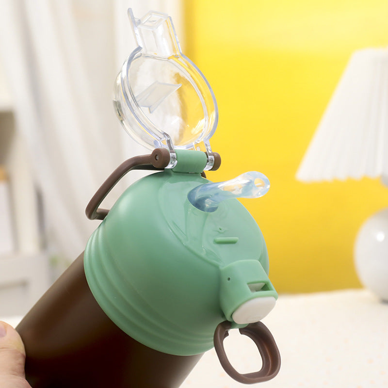 Women Practical Water Bottle with Innovative Push-Button Closure Bowlift