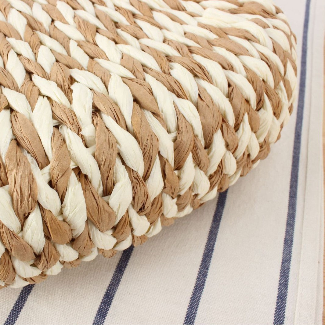 Handbag Made of Handmade Woven Material with Modern Design Bowlift
