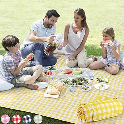 Picnic Blanket with Water-Resistant Backing Bowlift