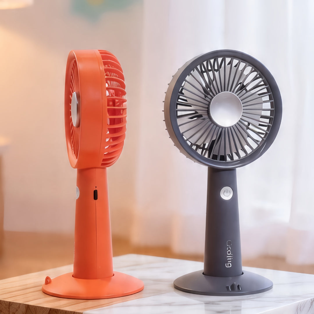 Women portable table fan with flexibility and USB charging function Bowlift