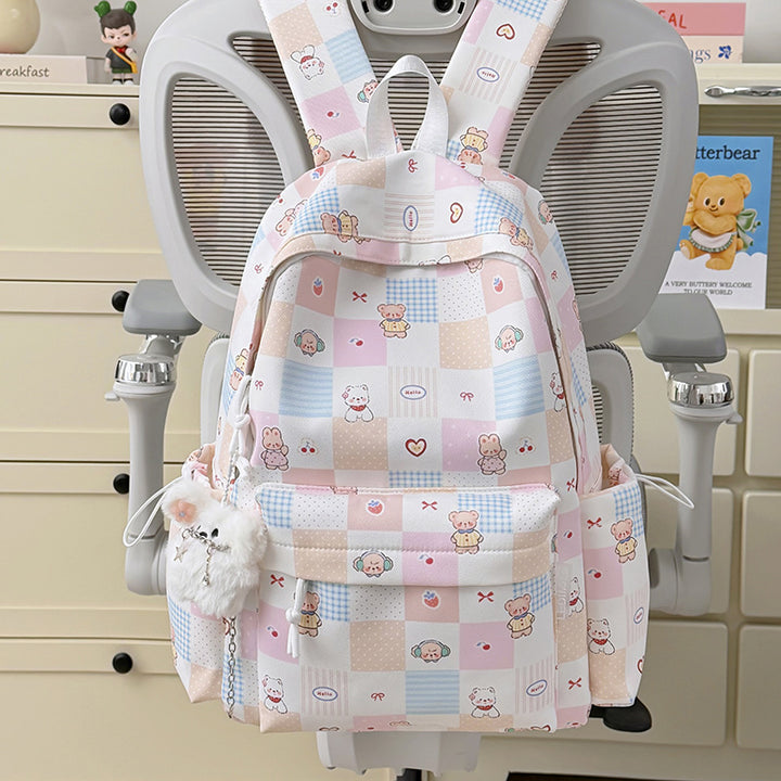 Cute Cartoon-Patterned School Backpack