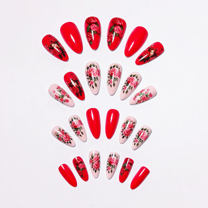 Floral Motif Nail Art Set Bowlift