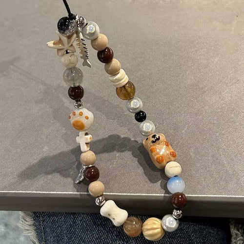 Handcrafted Animal-Themed Beaded Necklace Bowlift