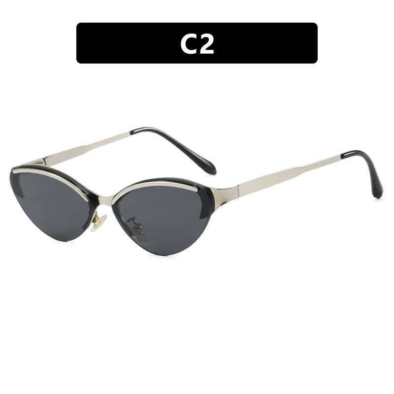 Ladies Cat-Eye Sunglasses with Elegant Frame and UV Protection Bowlift