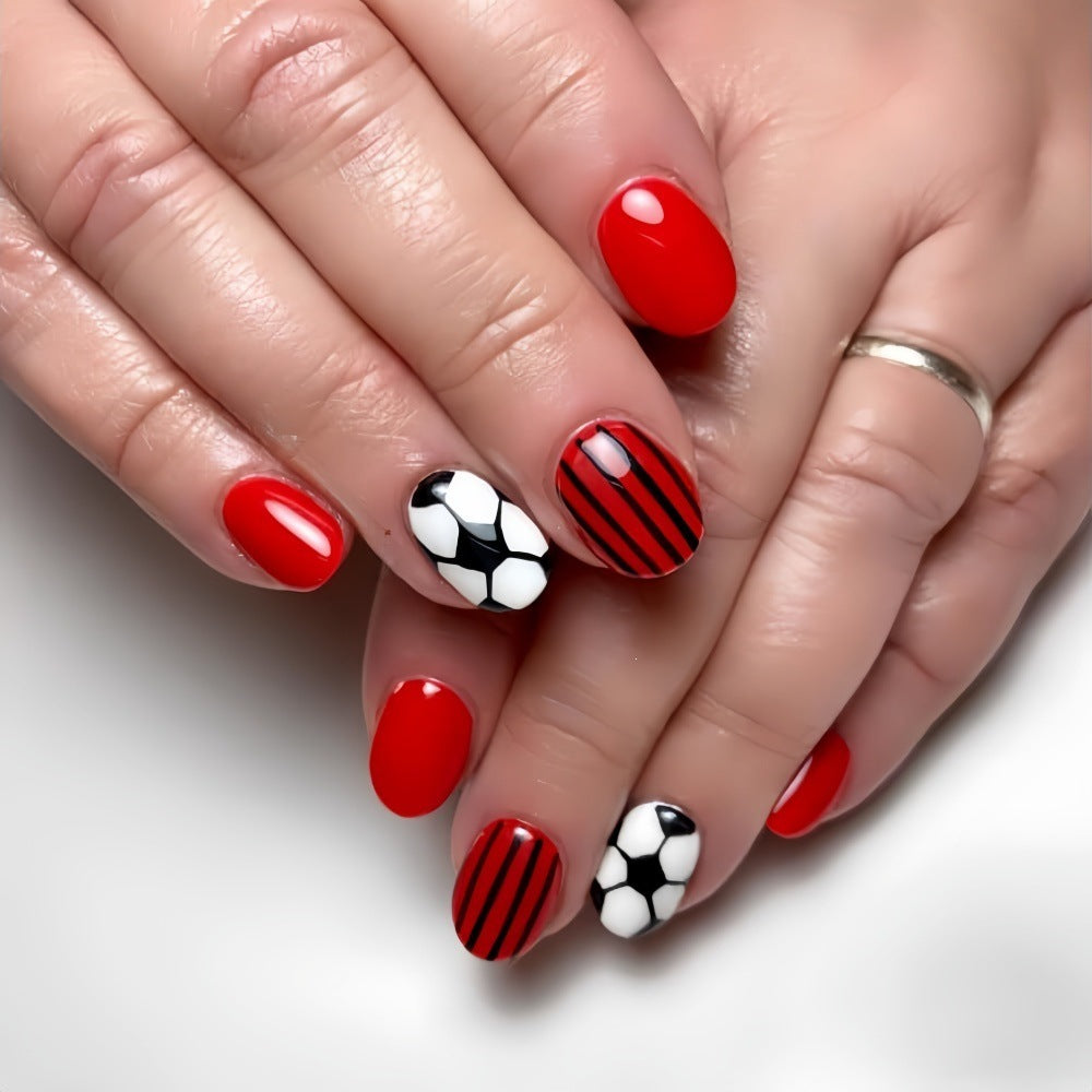 Creative football nail designs Bowlift