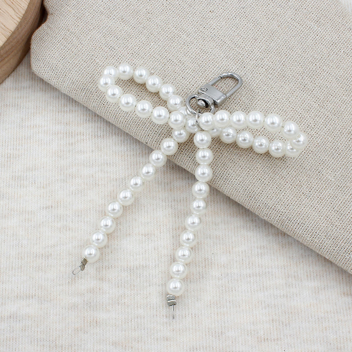 Elegant Pearl Bow Keychain Bowlift