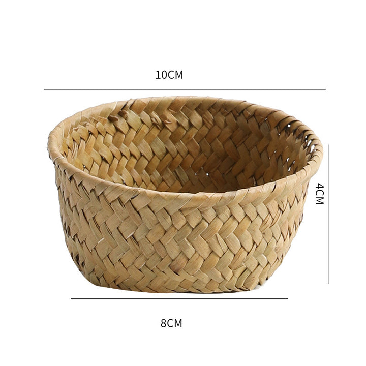 Handmade Natural Fiber Storage Basket Bowlift