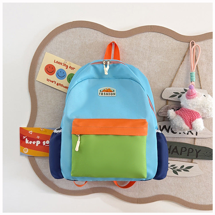 Trendy Color-Blocked Backpack