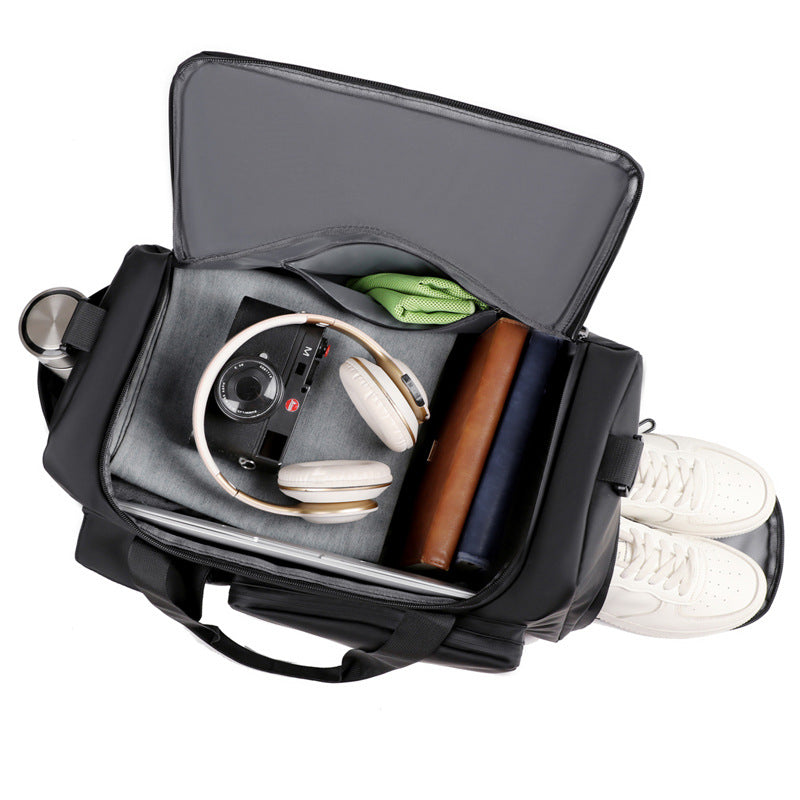 Men's Multifunctional Sports Travel Bag with Innovative Compartment Structure Bowlift