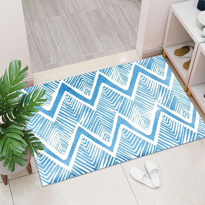 Geometric Pattern Decorative Floor Mat Bowlift
