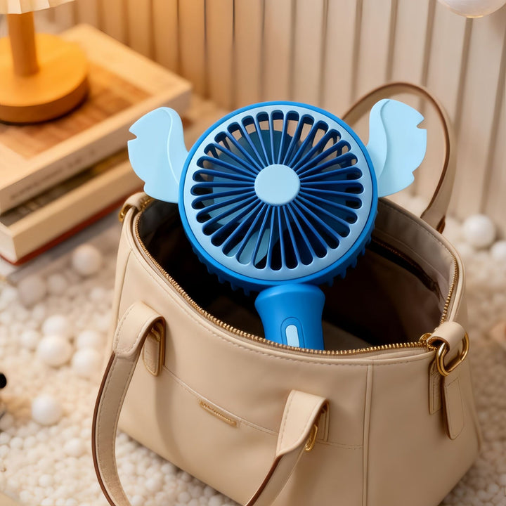 Women's Portable Hand Fan in Playful Elephant Design Bowlift