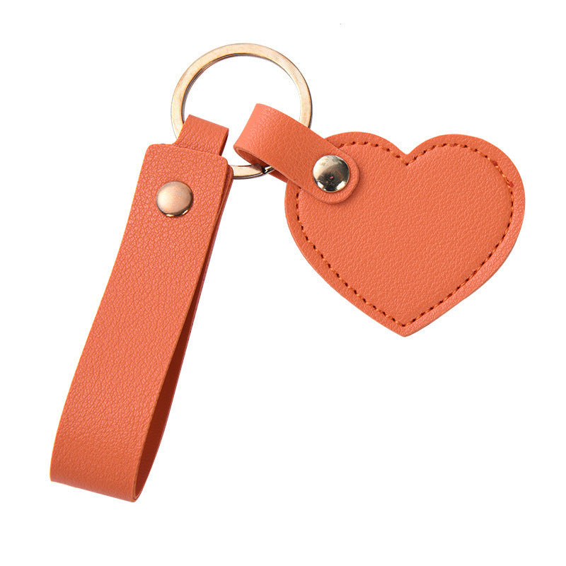 Women Keychain Bowlift Heart Shape Made of High-Quality Artificial Leather