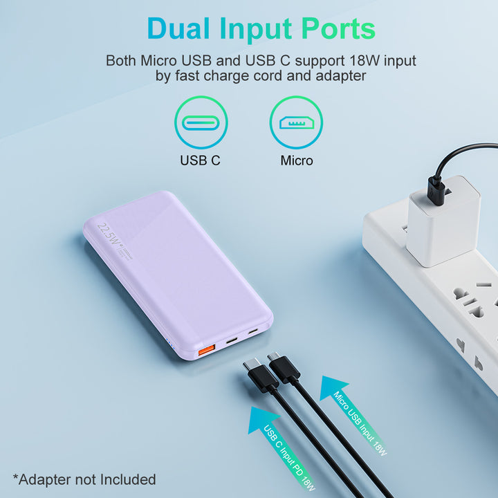 High-performance power bank with USB-C and fast charging function Bowlift
