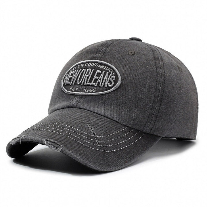Women's Distressed Cotton Baseball Cap Bowlift 1784083760
