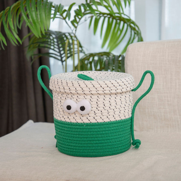 Decorative Cotton Storage Basket Bowlift