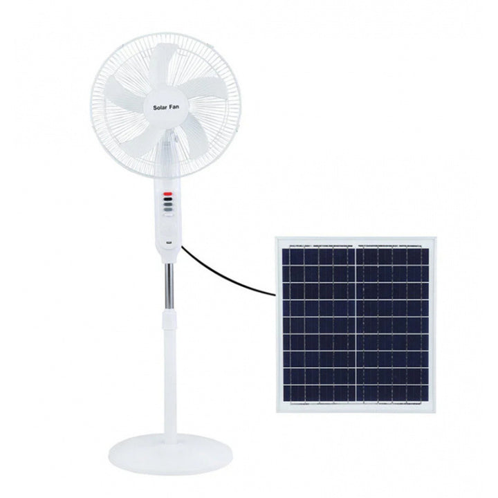 Ladies solar-powered stand fan with remote control Bowlift