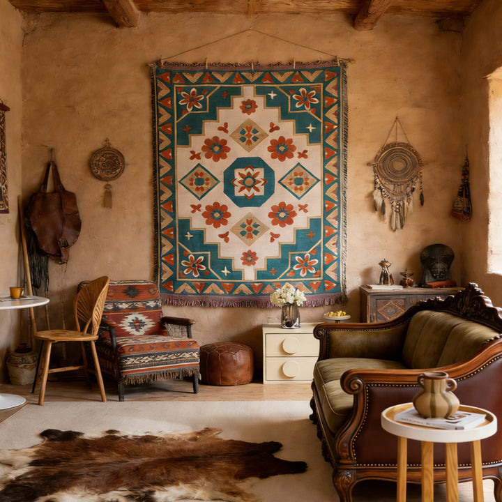 Artistic Woven Tapestry Throw