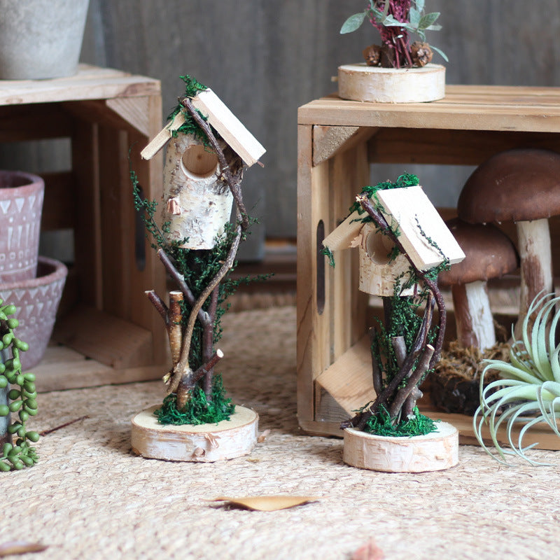 Decorative Birdhouse made of Wood Bowlift