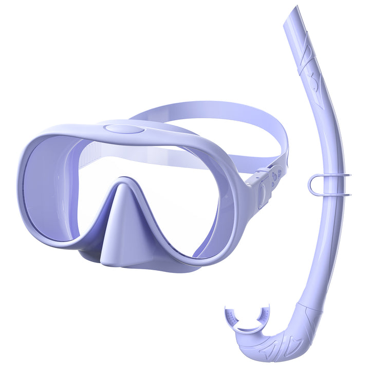 Swimming mask with flexible breathing tube Bowlift