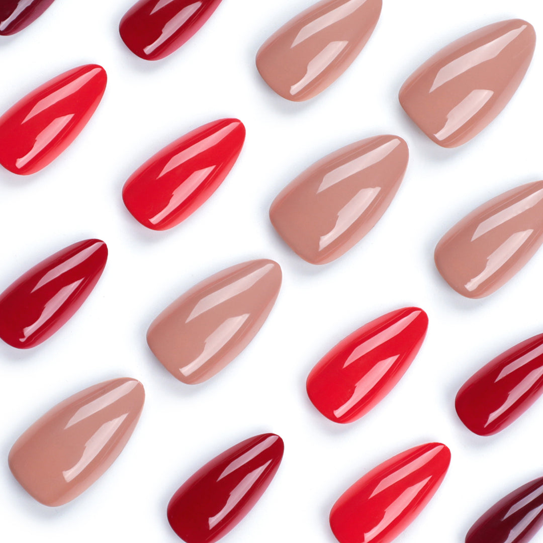 Artful nail extensions in elegant stiletto style Bowlift