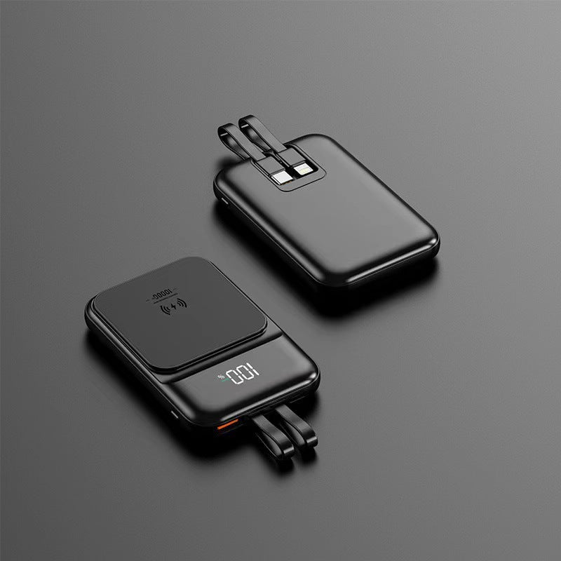 Multifunctional Wireless Power Bank with Integrated Stand Bowlift