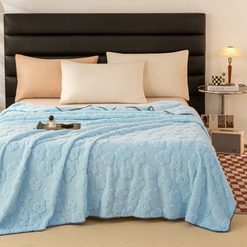 Ladies Cozy and Soft Blanket with Floral Pattern Bowlift
