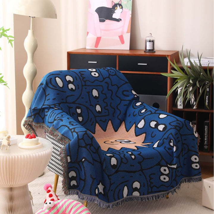 Cozy Graphic Throw Blanket