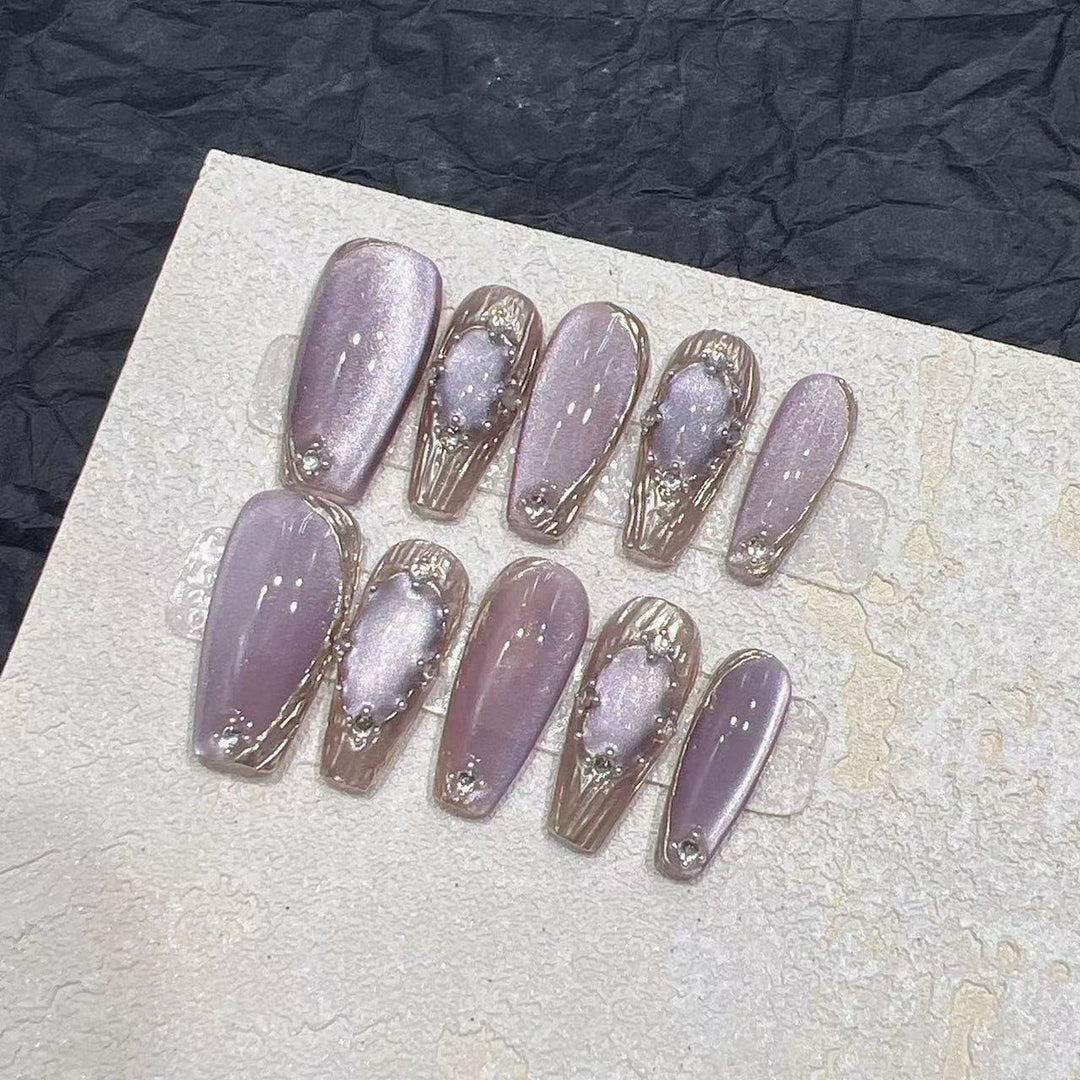 Artistic Press-On Nail Designs Bowlift