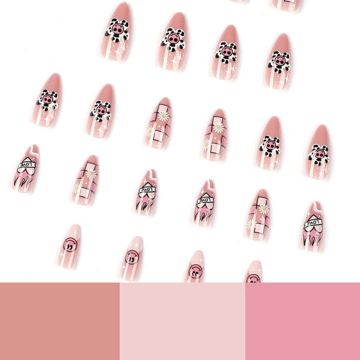 Artful Nail Extensions with Playful Design and Unique Motifs Bowlift