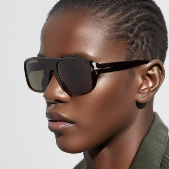 Women's oversized sunglasses with square frame and polarized lenses Bowlift