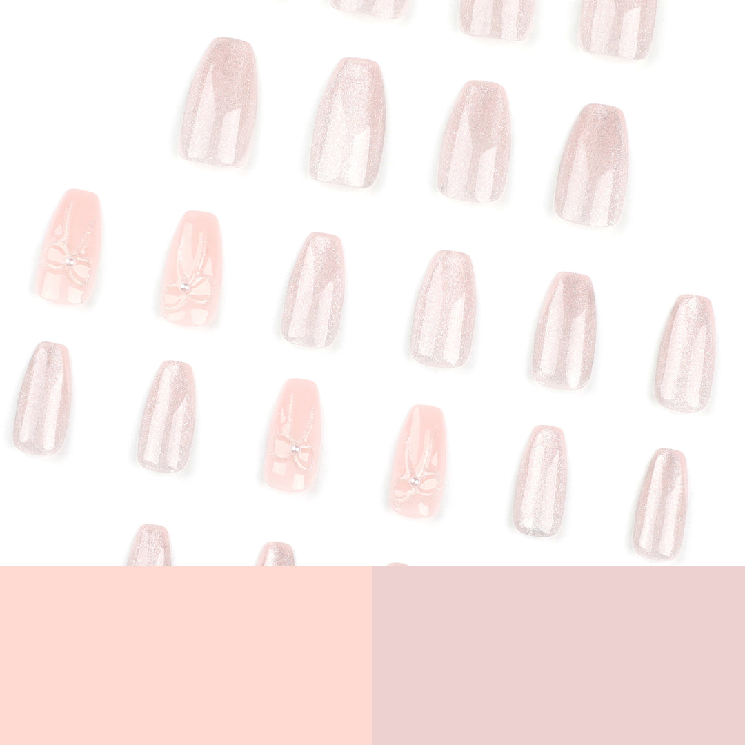 Artistic acrylic nails with glittering ombre design Bowlift