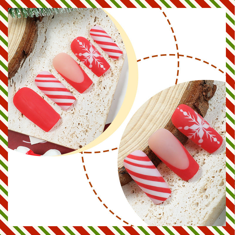 Festive Artificial Nail Set Bowlift