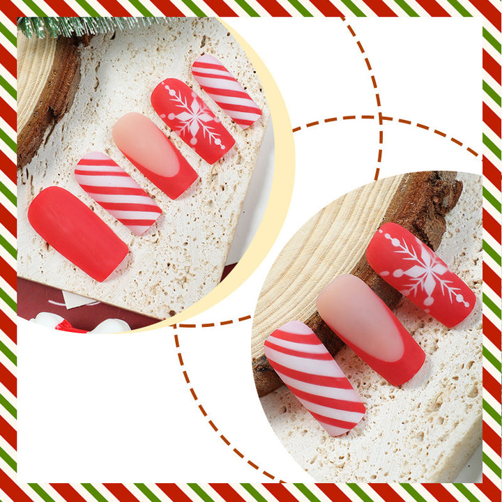 Festive Artificial Nail Set Bowlift
