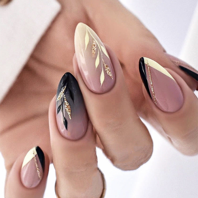 Elegant Stiletto Press-On Nail Tips Set Bowlift
