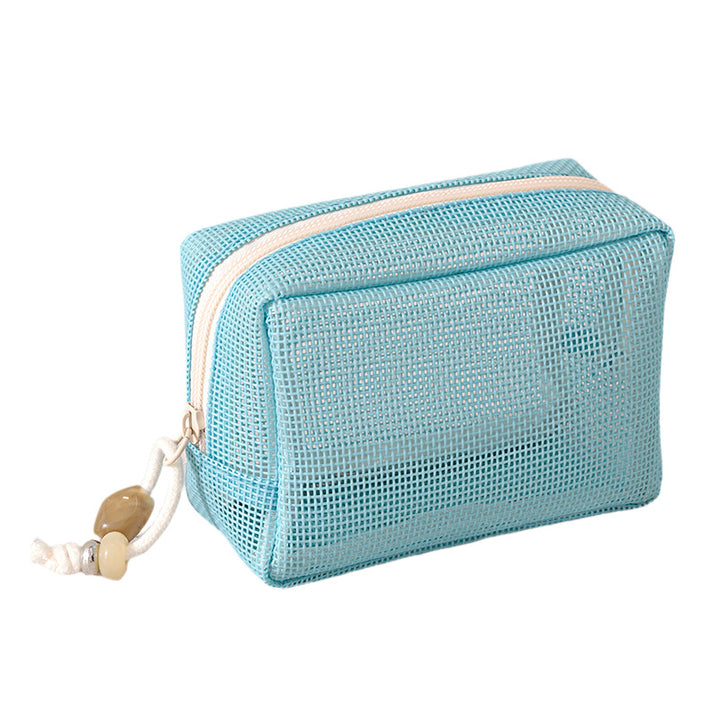 Mesh Zippered Toiletry Pouch Bowlift