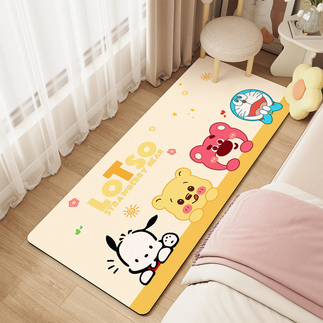 Cheerful Cartoon-Themed Area Rug
