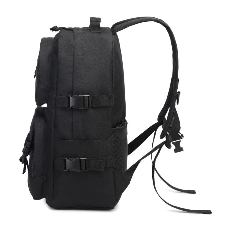 Multi-functional outdoor backpack with reinforced carrying straps and multiple compartments Bowlift