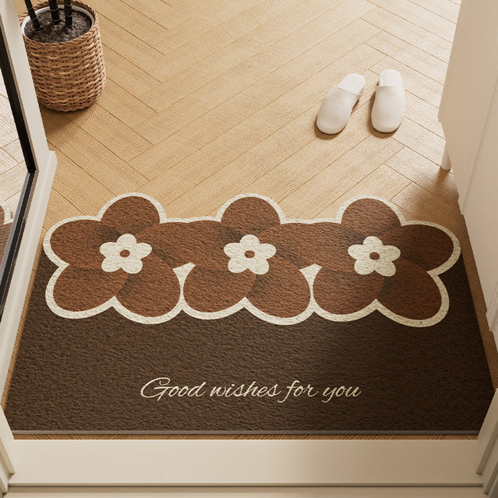 Floral Welcome Doormat